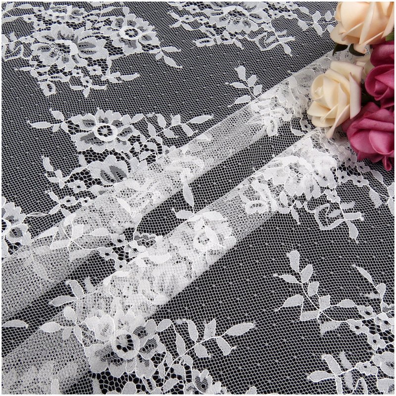 Lace Trim Lace Fabric Bridal Warp Knit for Women's Wear Wholesale Supp 11
